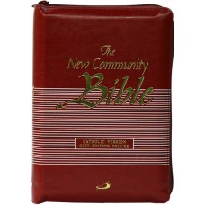 New Community Bible (Thumb index | Leather PU | Golden Edge | Red Zip)