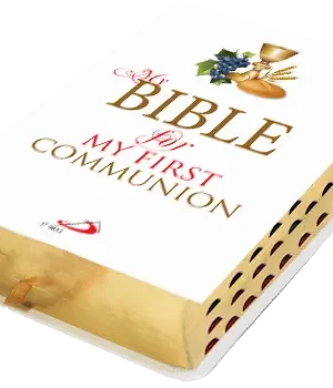 New Community Bible for First Communion | Standard Edition | Leather PU | Thumb Index | Golden Edge